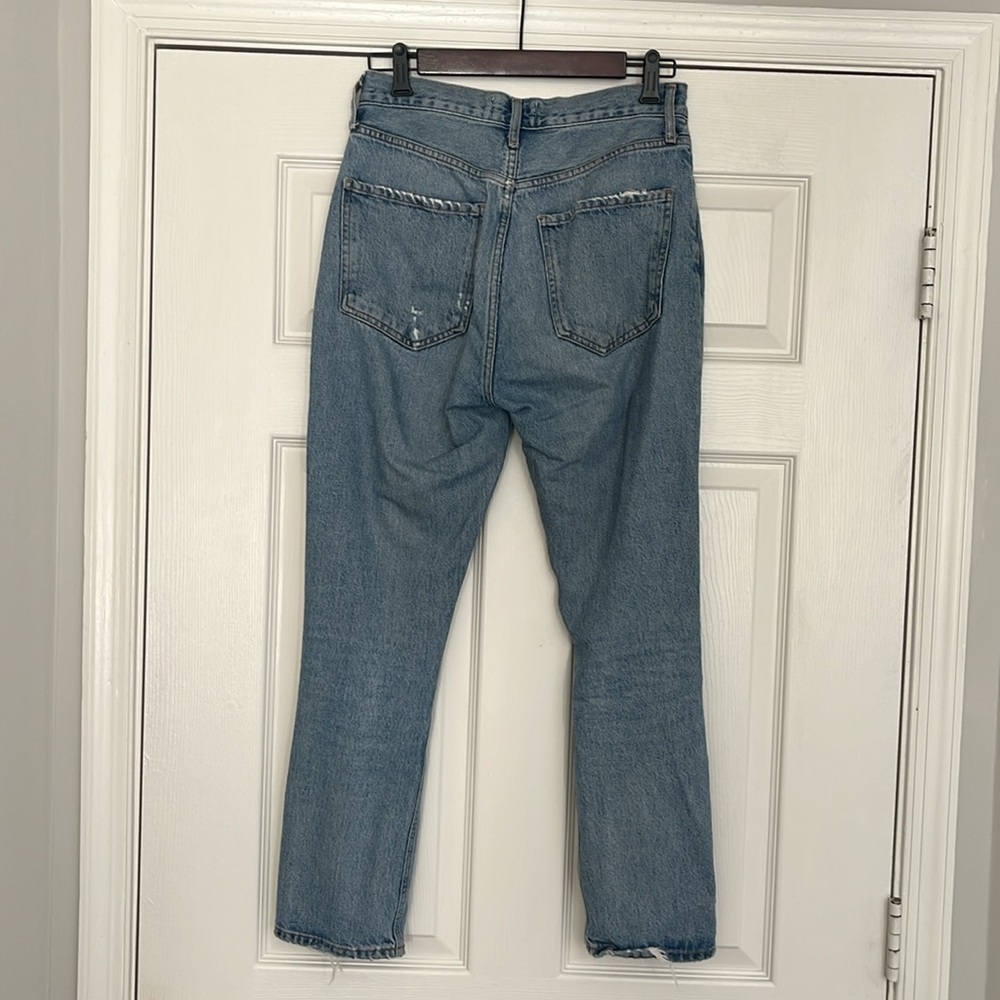 AGOLDE Riley High Rise Crop Pant - distressed - Picture 8 of 13